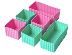 Yumbox pink/aqua silicone set (6-pack)